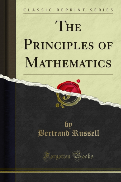 Book Cover for Principles of Mathematics by Bertrand Russell