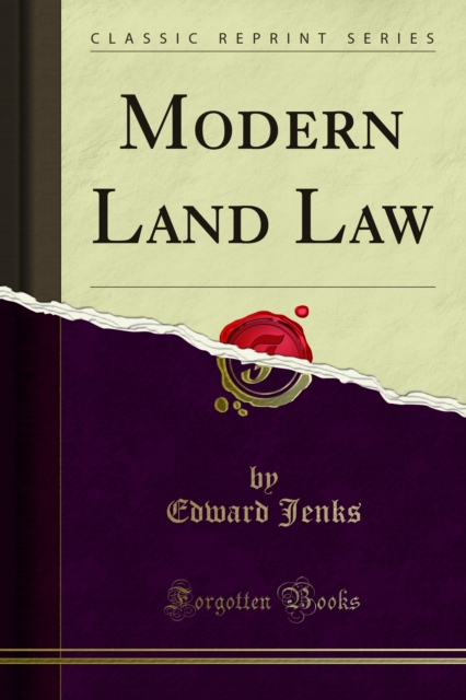 Book Cover for Modern Land Law by Edward Jenks