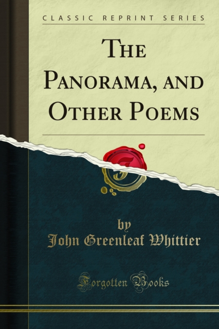 Book Cover for Panorama, and Other Poems by John Greenleaf Whittier