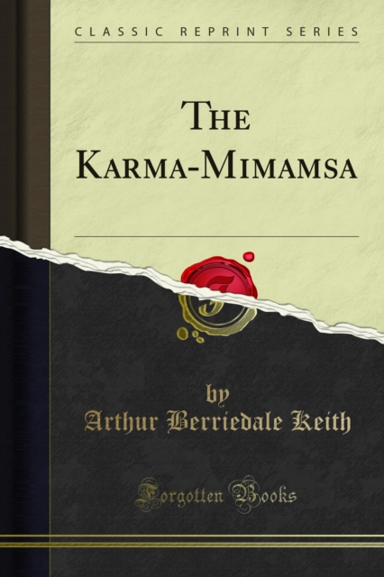 Book Cover for Karma-Mimamsa by Arthur Berriedale Keith