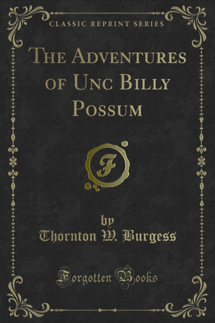 Book Cover for Adventures of Unc Billy Possum by Thornton W. Burgess