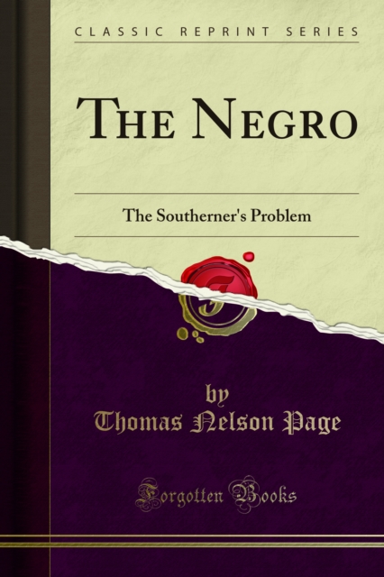 Book Cover for Negro by Thomas Nelson Page