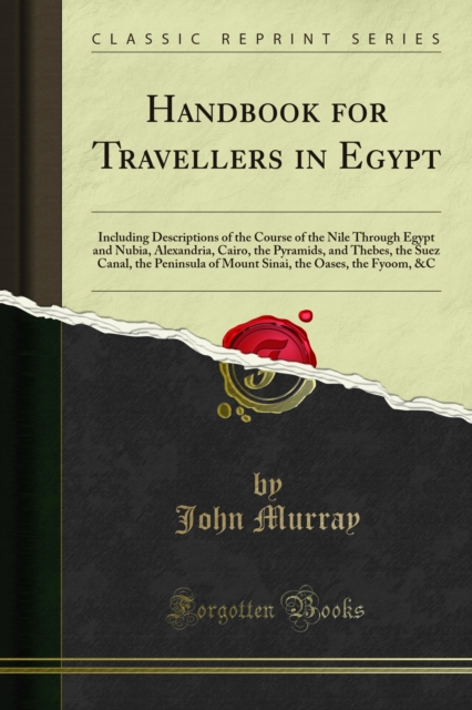 Book Cover for Handbook for Travellers in Egypt by John Murray
