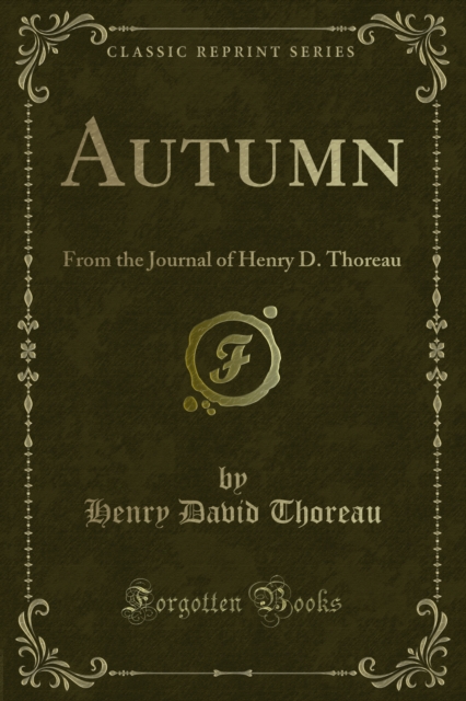 Book Cover for Autumn by Henry David Thoreau