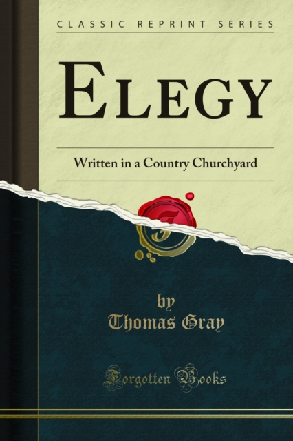 Book Cover for Elegy by Thomas Gray