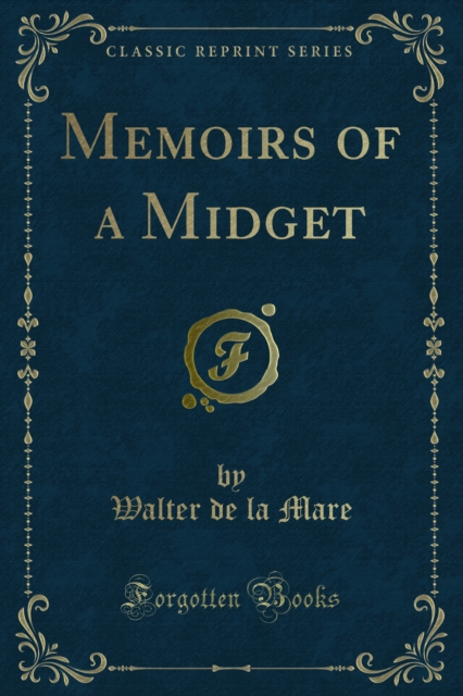 Book Cover for Memoirs of a Midget by Walter de la Mare