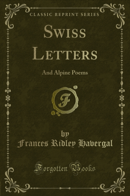 Book Cover for Swiss Letters by Havergal, Frances Ridley