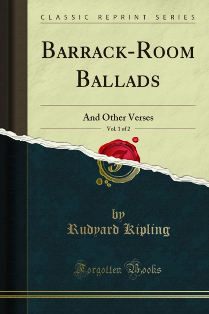 Book Cover for Barrack-Room Ballads by Kipling, Rudyard