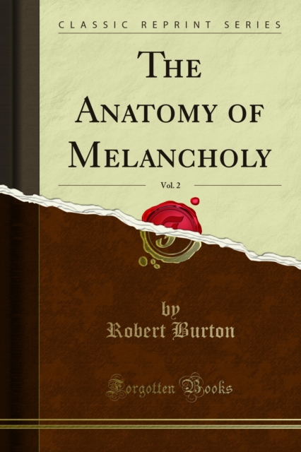 Book Cover for Anatomy of Melancholy by Burton, Robert