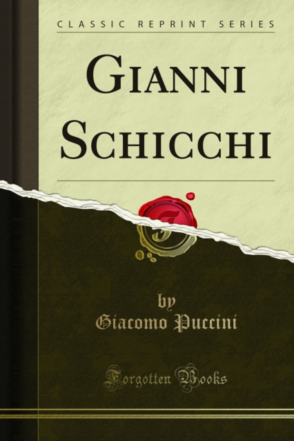 Book Cover for Gianni Schicchi by Giacomo Puccini