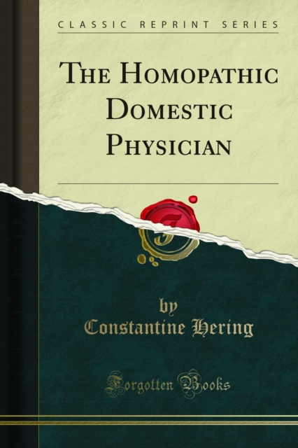 Book Cover for Homopathic Domestic Physician by Constantine Hering