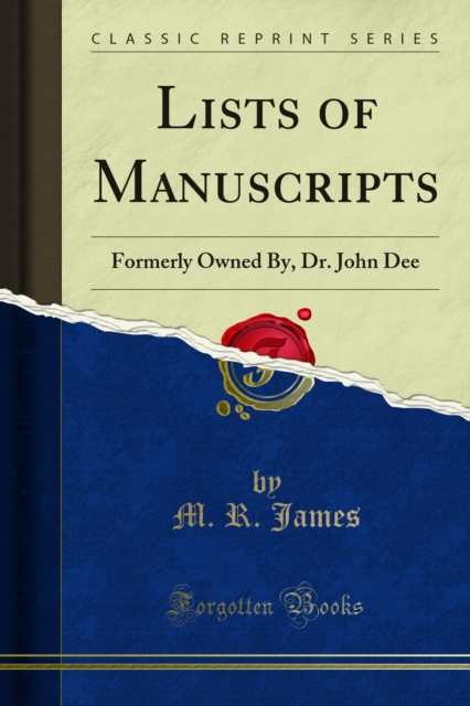 Lists of Manuscripts