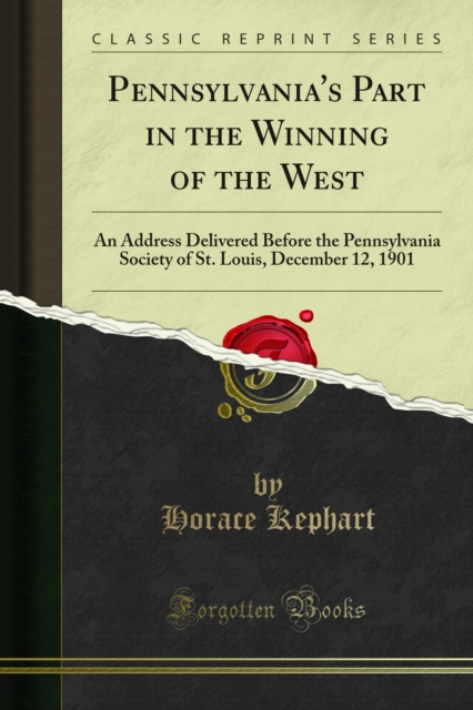 Book Cover for Pennsylvania's Part in the Winning of the West by Kephart, Horace