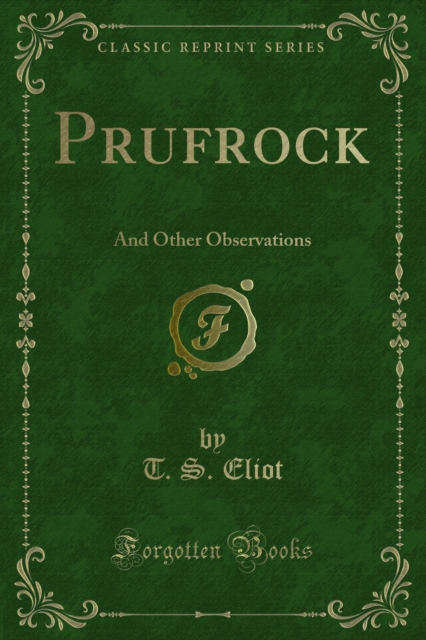 Book Cover for Prufrock by T. S. Eliot