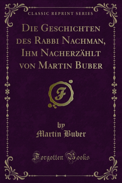 Book Cover for Die Geschichten des Rabbi Nachman, Ihm Nacherzählt von Martin Buber by Martin Buber