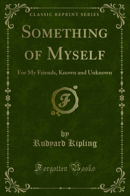 Book Cover for Something of Myself by Rudyard Kipling