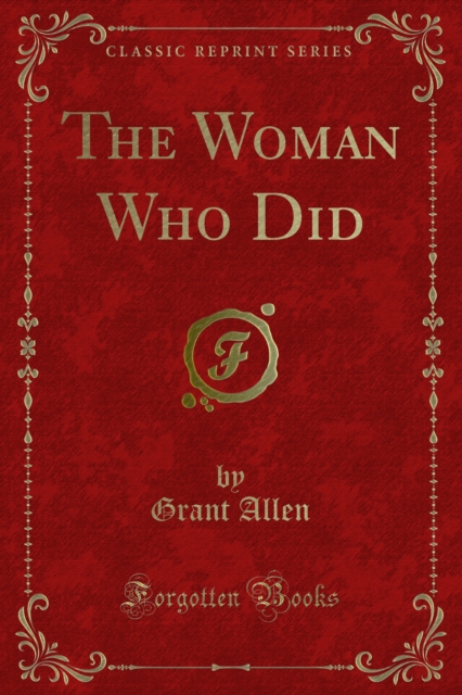 Book Cover for Woman Who Did by Allen, Grant