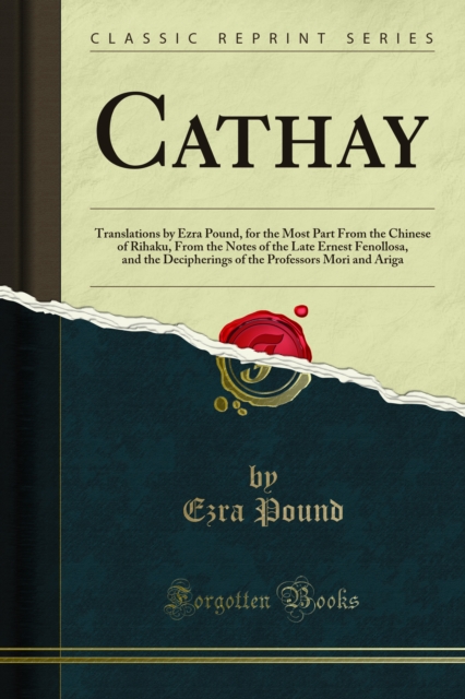 Book Cover for Cathay by Ezra Pound