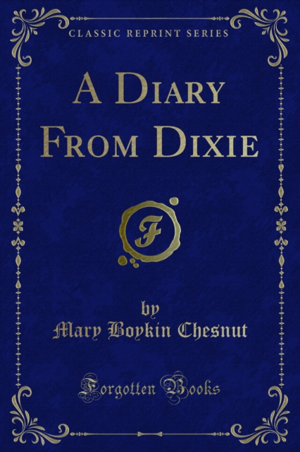 Book Cover for Diary From Dixie by Chesnut, Mary Boykin