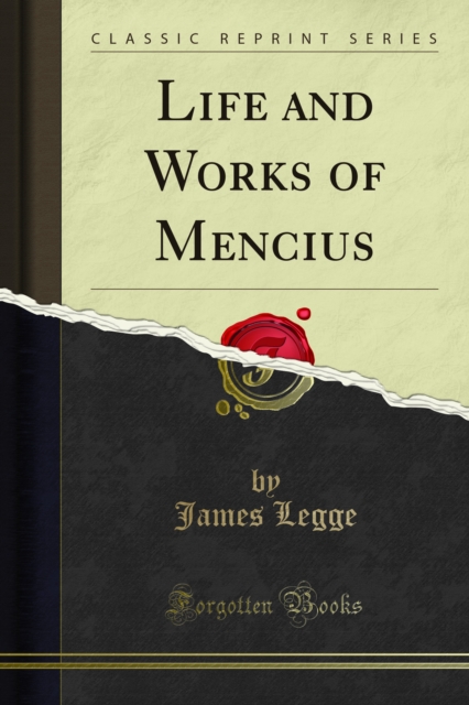 Book Cover for Life and Works of Mencius by Legge, James