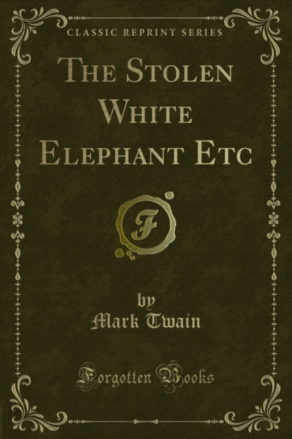 Book Cover for Stolen White Elephant Etc by Mark Twain