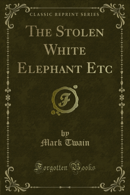 Book Cover for Stolen White Elephant Etc by Twain, Mark