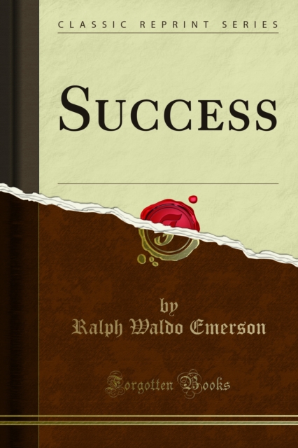 Book Cover for Success by Ralph Waldo Emerson