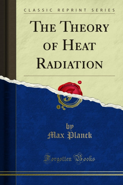 Book Cover for Theory of Heat Radiation by Max Planck