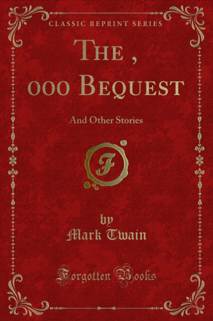 Book Cover for $30, 000 Bequest by Mark Twain