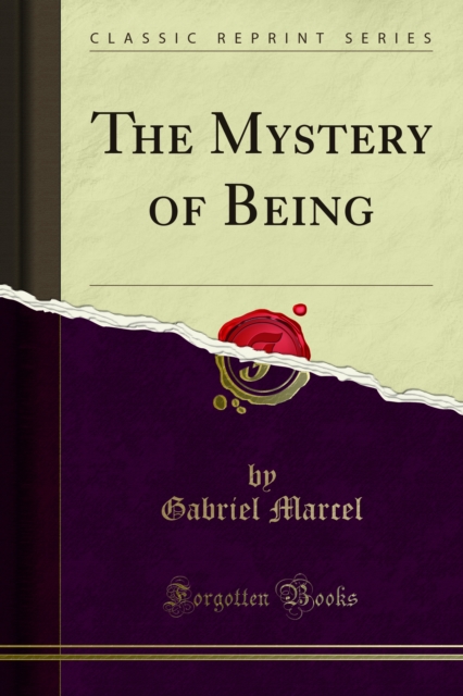 Book Cover for Mystery of Being by Marcel, Gabriel
