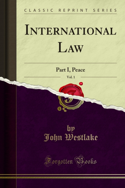 Book Cover for International Law by Westlake, John