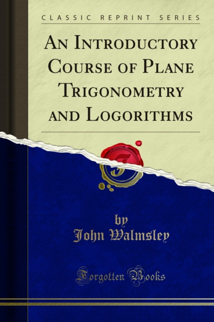 Book Cover for Introductory Course of Plane Trigonometry and Logorithms by Walmsley, John