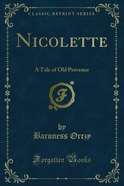 Book Cover for Nicolette by Baroness Orczy