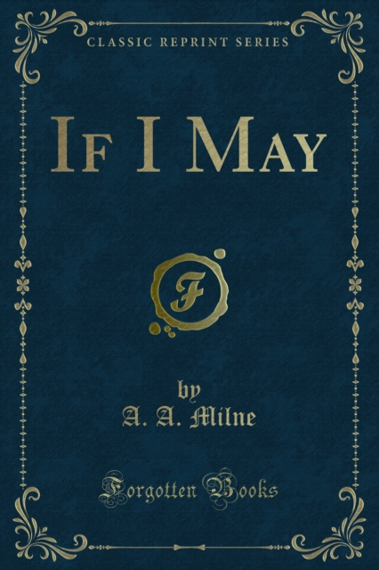 Book Cover for If I May by A. A. Milne