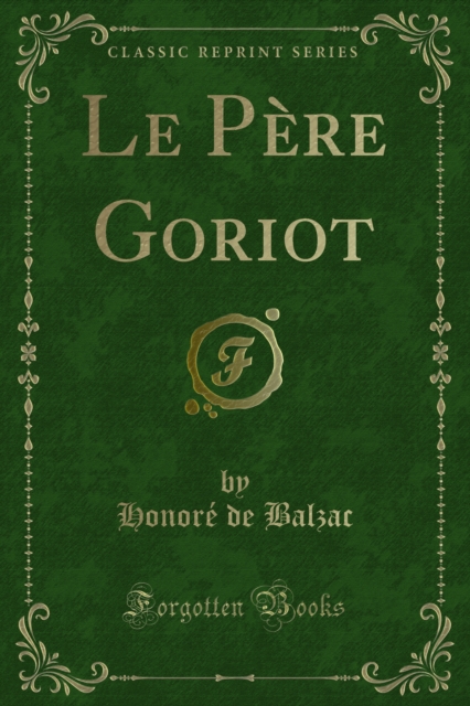 Book Cover for Le Père Goriot by Honore de Balzac