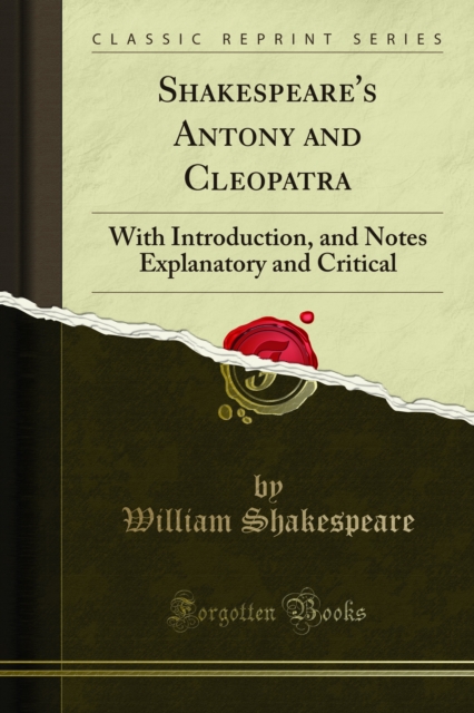 Book Cover for Shakespeare's Antony and Cleopatra by William Shakespeare