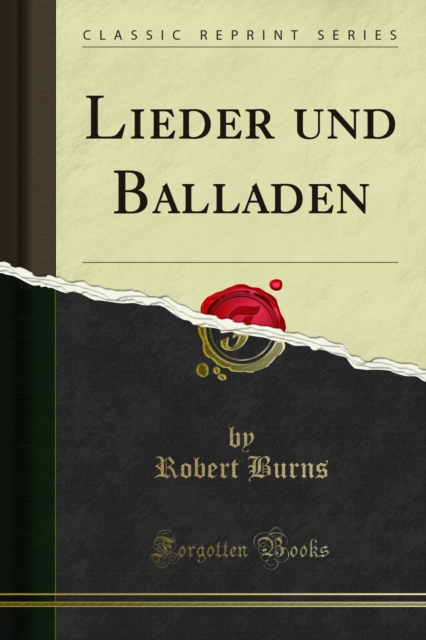 Book Cover for Lieder und Balladen by Robert Burns