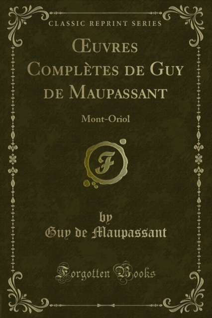 Book Cover for Œuvres Complètes de Guy de Maupassant by Maupassant, Guy de