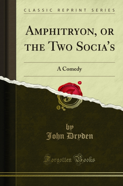 Book Cover for Amphitryon, or the Two Socia's by John Dryden