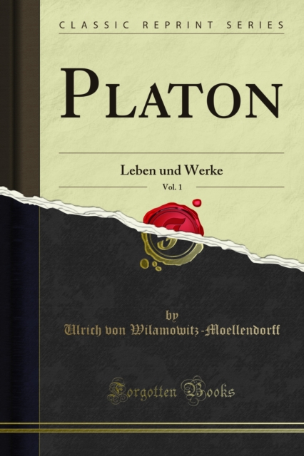 Book Cover for Platon by Ulrich von Wilamowitz-Moellendorff