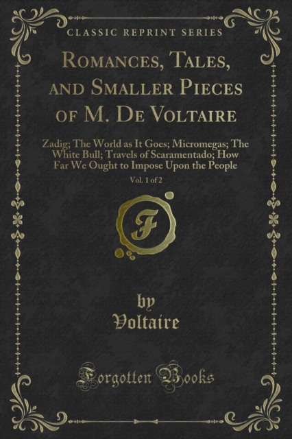 Book Cover for Romances, Tales, and Smaller Pieces of M. De Voltaire by Voltaire