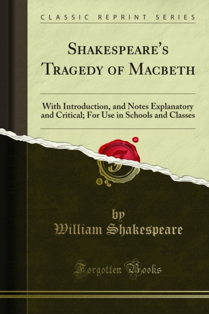 Book Cover for Shakespeare's Tragedy of Macbeth by William Shakespeare
