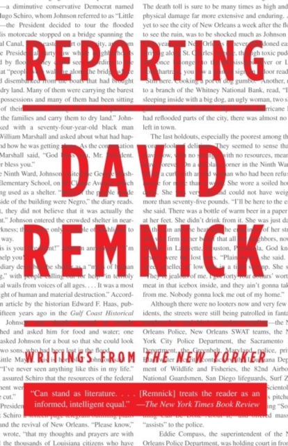 Book Cover for Reporting by David Remnick