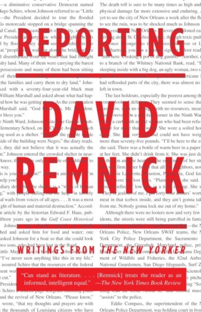 Book Cover for Reporting by Remnick, David