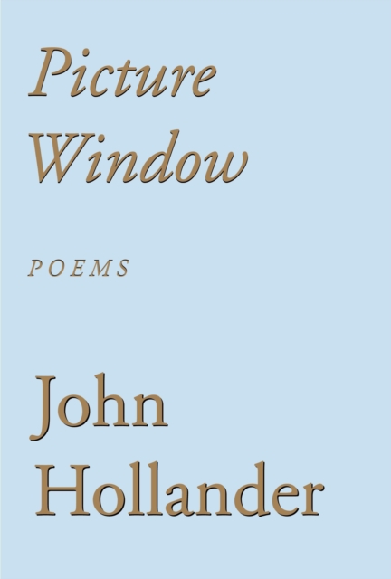 Book Cover for Picture Window by John Hollander