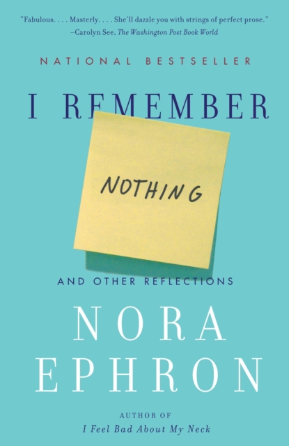 Book Cover for I Remember Nothing by Nora Ephron