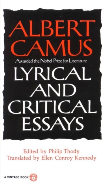 Book Cover for Lyrical and Critical Essays by Albert Camus