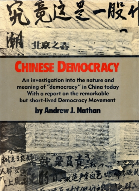 Book Cover for Chinese Democracy by Andrew J. Nathan