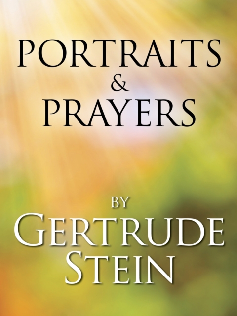 Book Cover for Portraits and Prayers by Stein, Gertrude