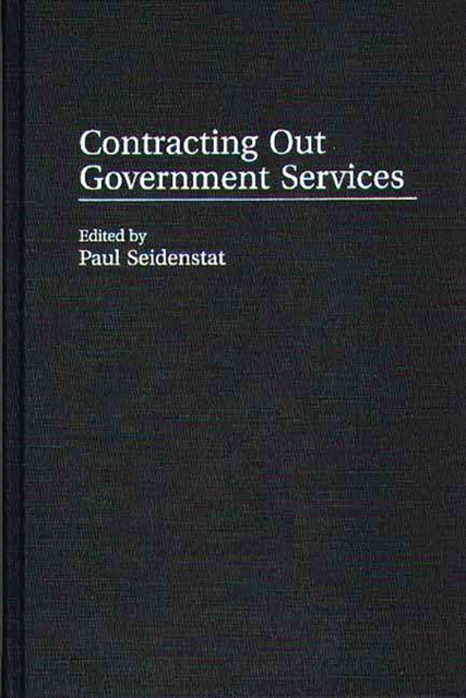 Book Cover for Contracting Out Government Services by Seidenstat, Paul